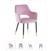 Krzesło tapicerowane róż K3-FX 3d